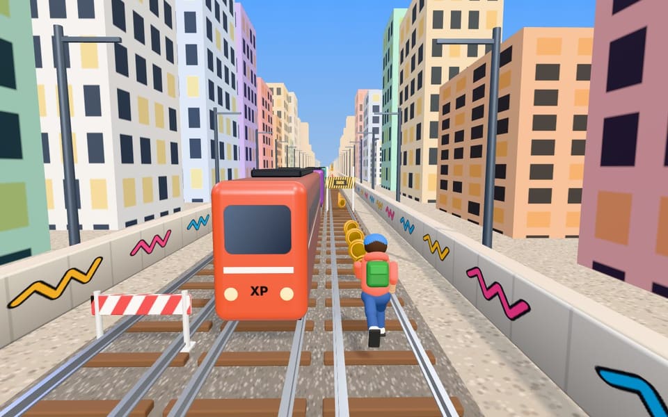 Rail Rush 3D online game